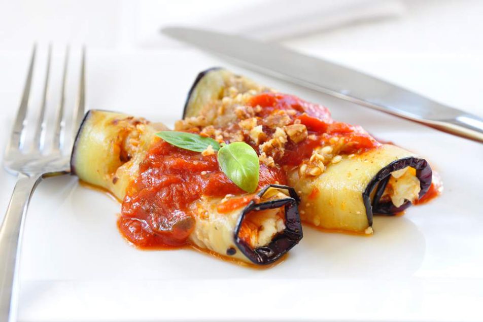 Involtini di melanzane e pesce spada