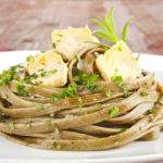 pasta carciofi e zafferano