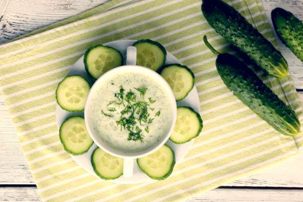 Zuppa fredda di cetrioli