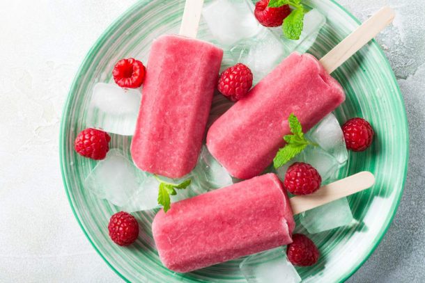 ghiaccioli al lampone