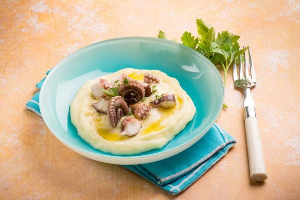 polpo in crema di patate