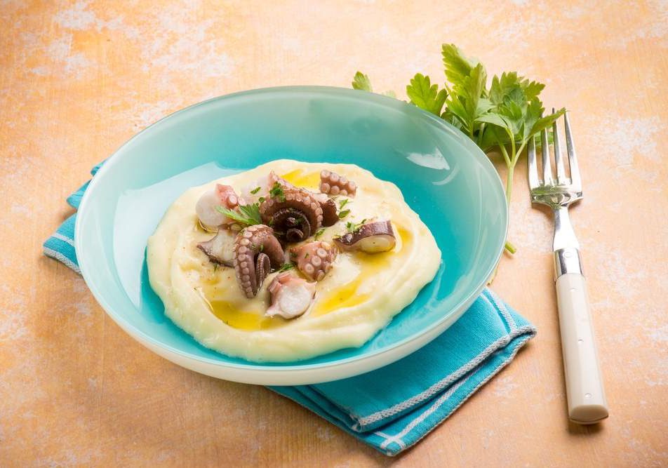 polpo in crema di patate