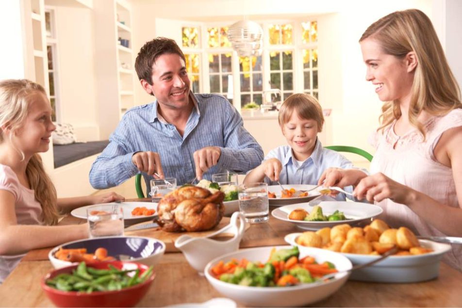 mangiare con i genitori