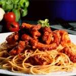 spaghetti con polpo