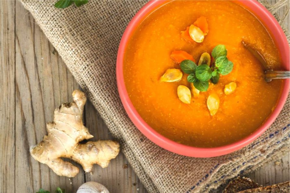 crema di carote e zenzero