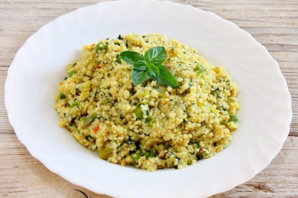 cous cous con piselli