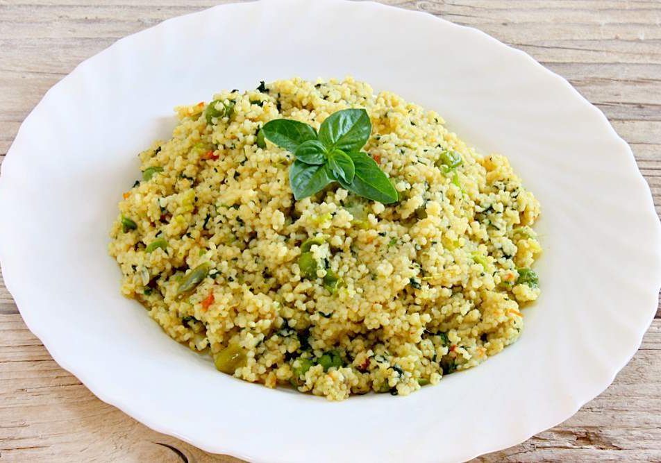 cous cous con piselli