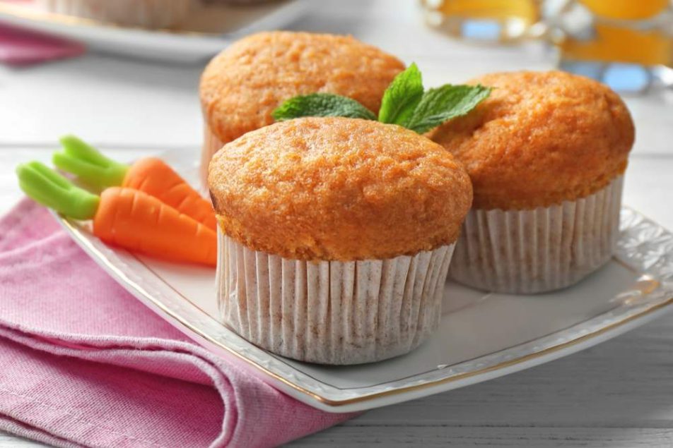 muffin di carote e mandorle