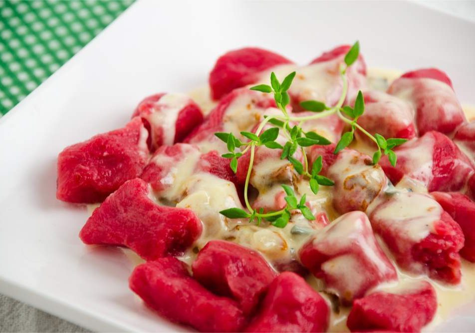 gnocchi di barbabietola