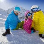 bambini sulla neve