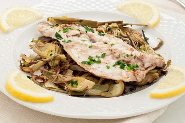 branzino ai carciofi