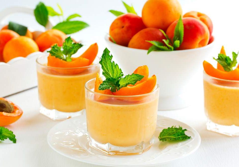 mousse di albicocche