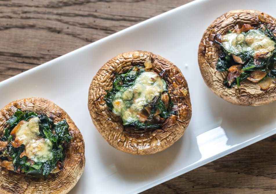 funghi ripieni di verdure