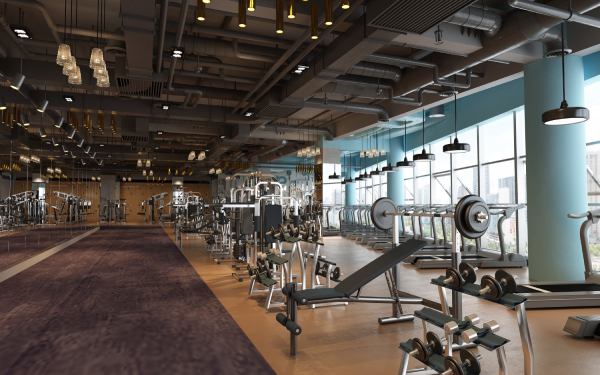 Sala pesi di una palestra