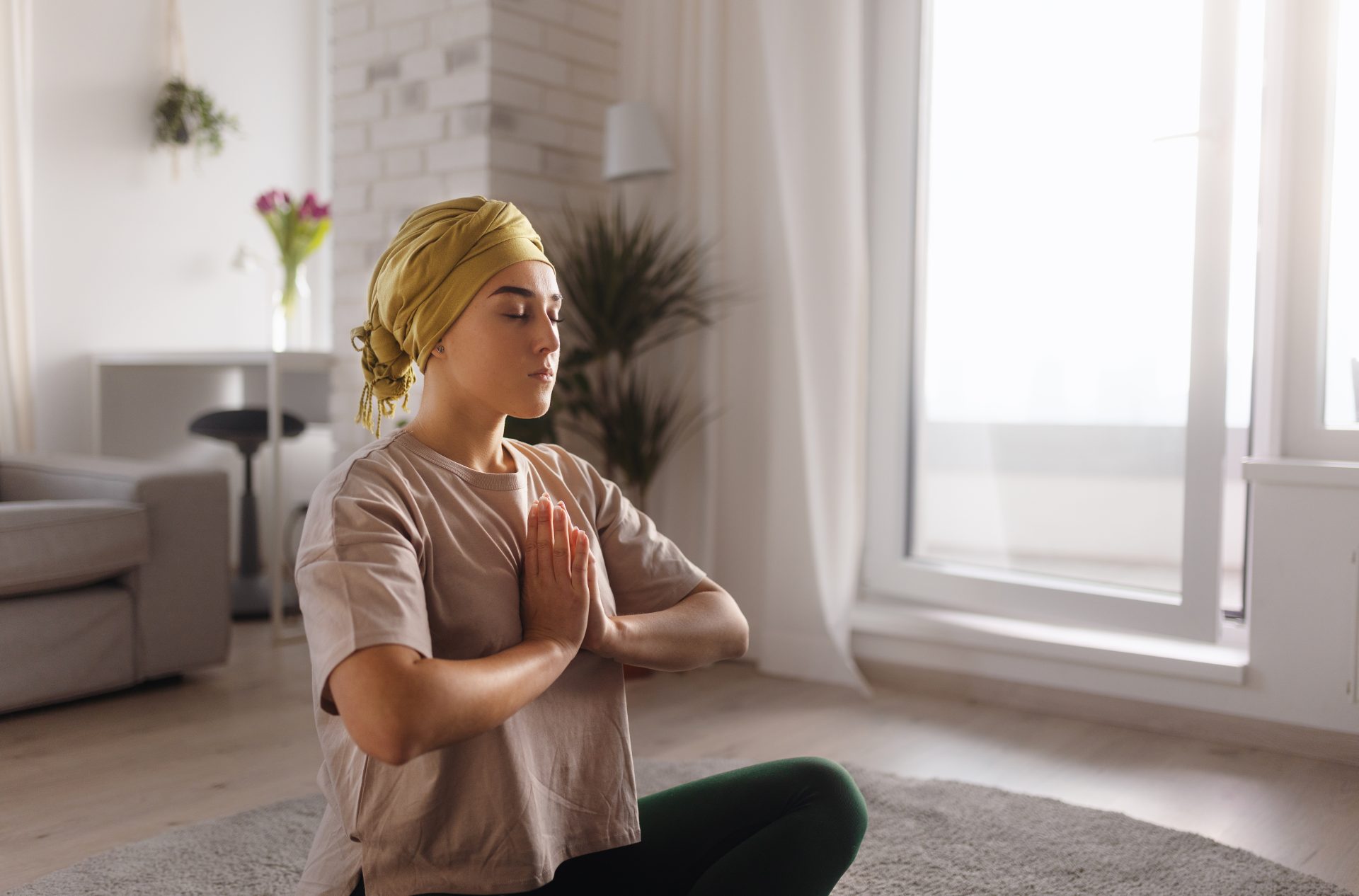 paziente oncologica fa yoga